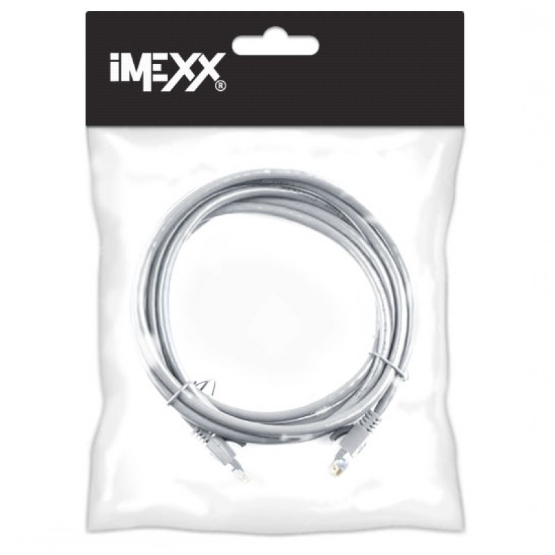 PATCH CORD IMEXX CAT5E GRIS 10FT/3MTS