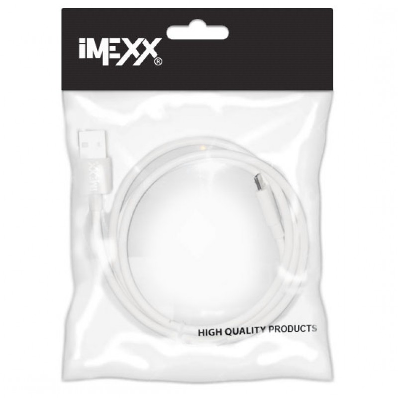 CABLE IMEXX USB A MICRO USB BLANCO 1M