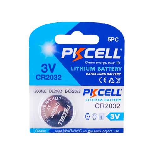 PILA PKCELL LITIO 3V CR2032 1UND