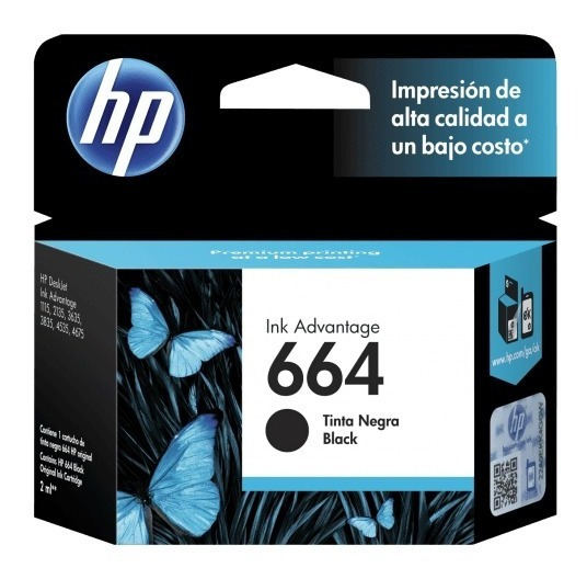 CARTUCHO HP 664 NEGRO