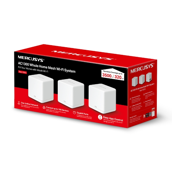 HALO H30G(3-PACK) AC1300 WHOLE HOME WIFI GIGABIT