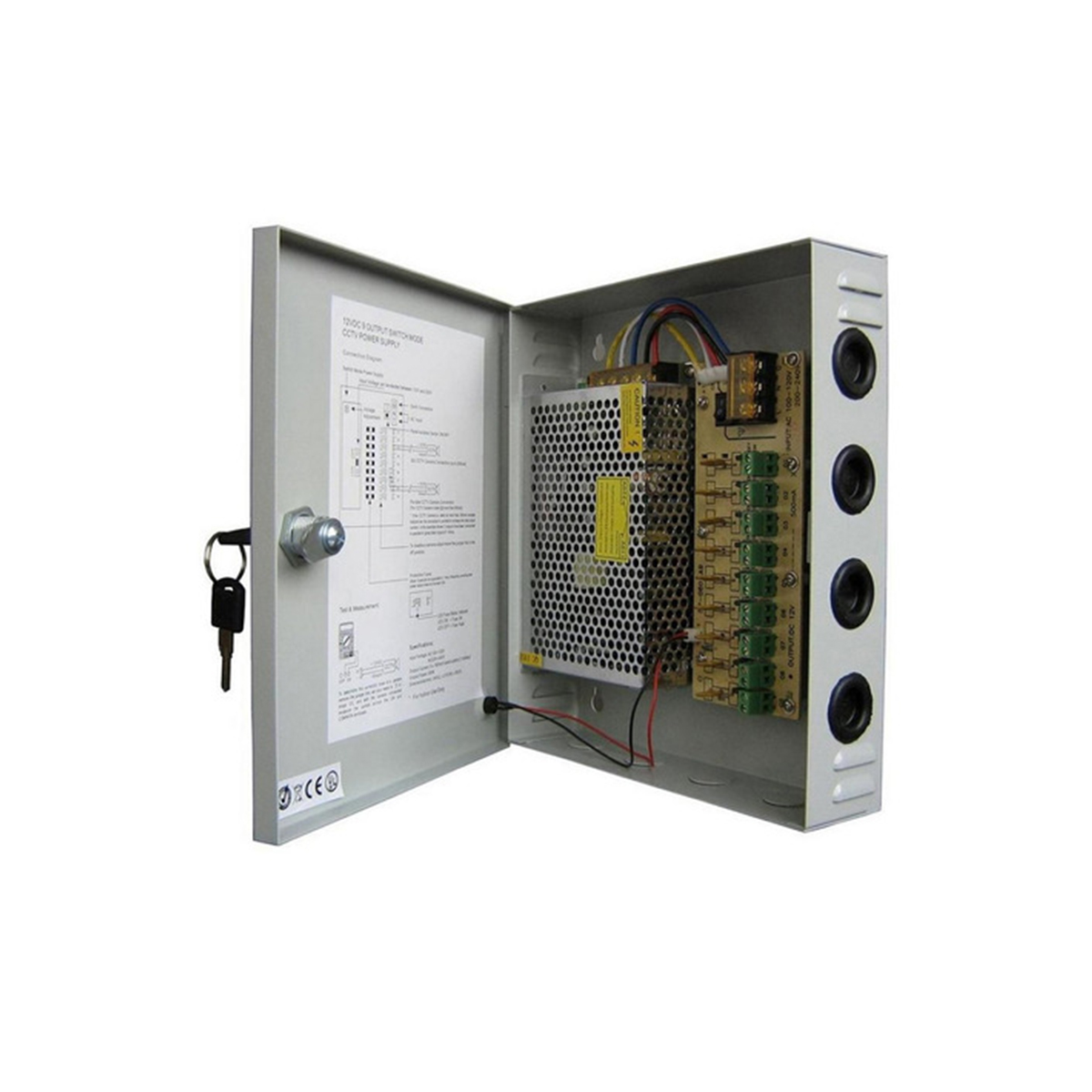 FUENTE CENTRALIZADA 9 CANALES 10 AMP