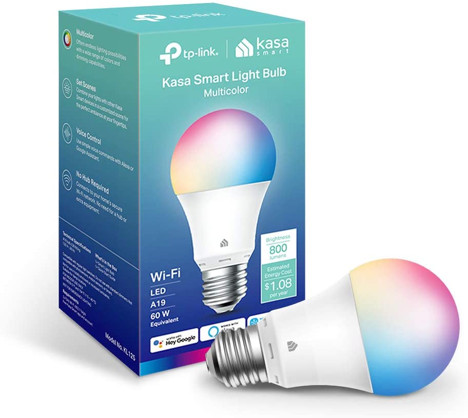 BOMBILLO KASA SMART WIFI MULTICOLOR KL125 800LUMENS