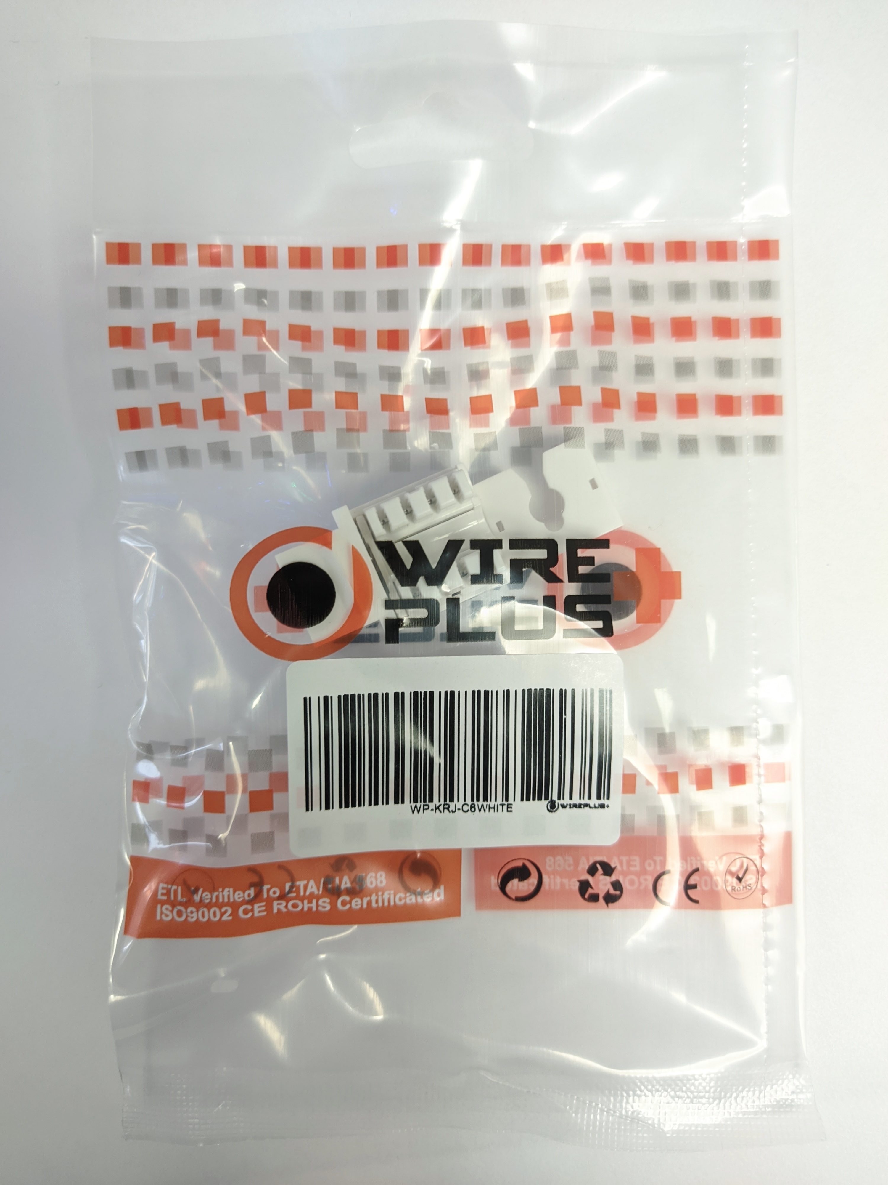 JACK COUPLER WIREPLUS+RJ45 CAT6 BLANCO