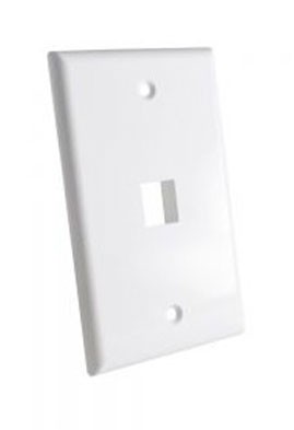 FACE PLATE WIREPLUS+ 1 TOMA BLANCO