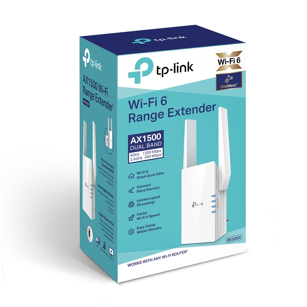 EXTENSOR DE RANGO RE505X AX1500 WIFI 6