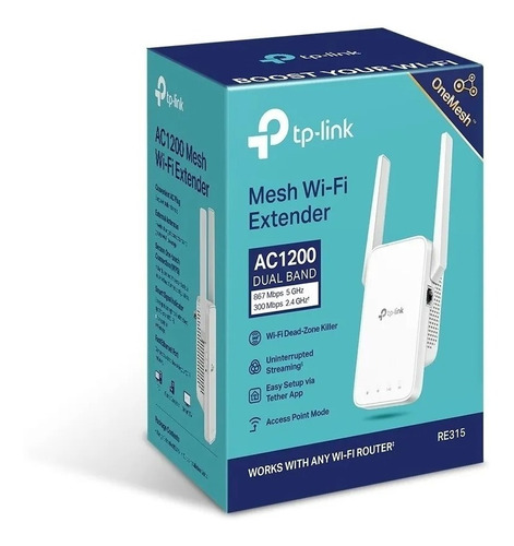 EXTENSOR DE RANGO RE315 AC1200 MESH