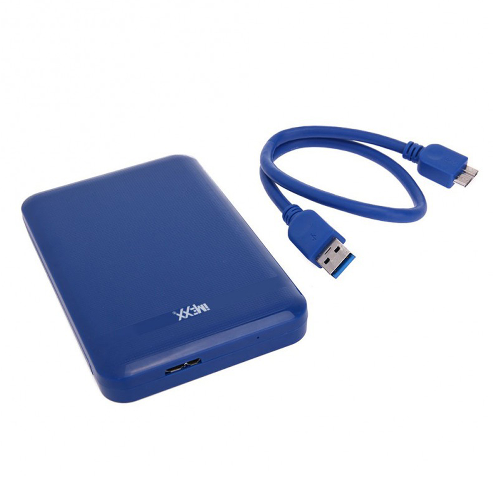 ENCLOSURE CAJA CASE DISCO DURO IMEXX 2.5 SATA USB 3 AZUL