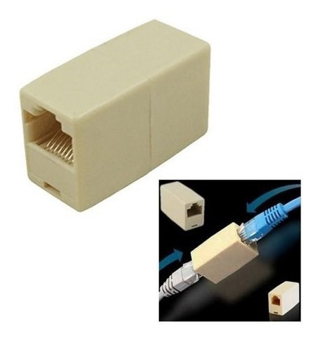 PUENTE UNION RJ45 EMPALME HEMBRA-HEMBRA