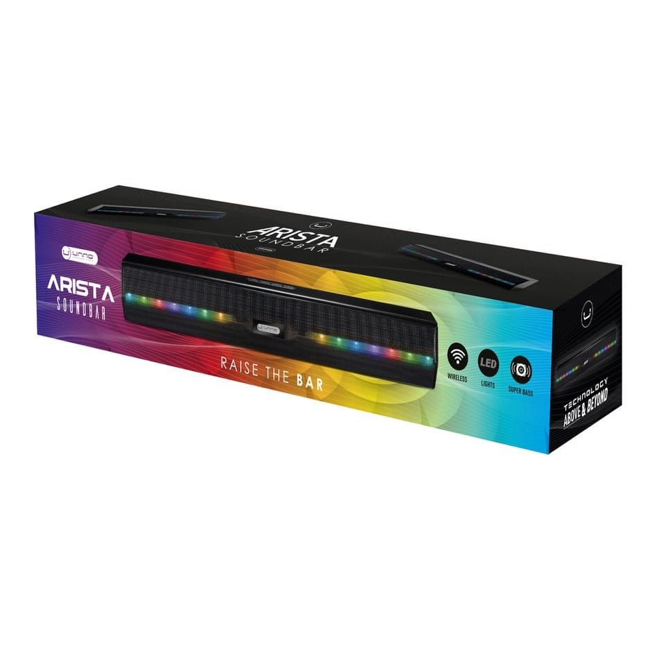 BARRA DE SONIDO UNNO TEKNO ARISTA TWS RGB BLUETOOTH 3.5MM