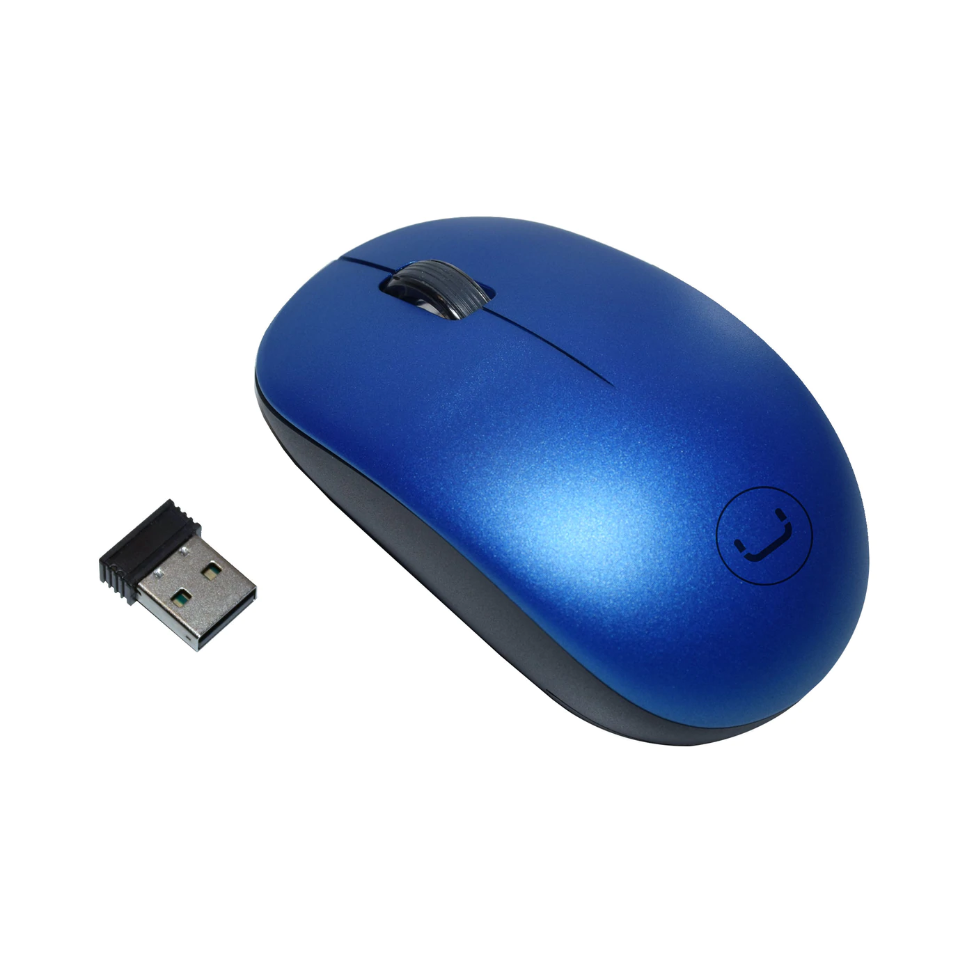 MOUSE UNNO TEKNO CURVES INALAMBRICO AZUL