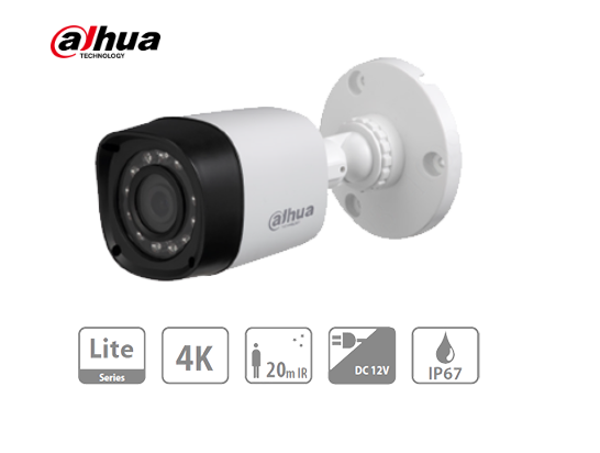 BULLET DAHUA 8MP 4K 2.8MM PLASTICA 4EN1 IR20