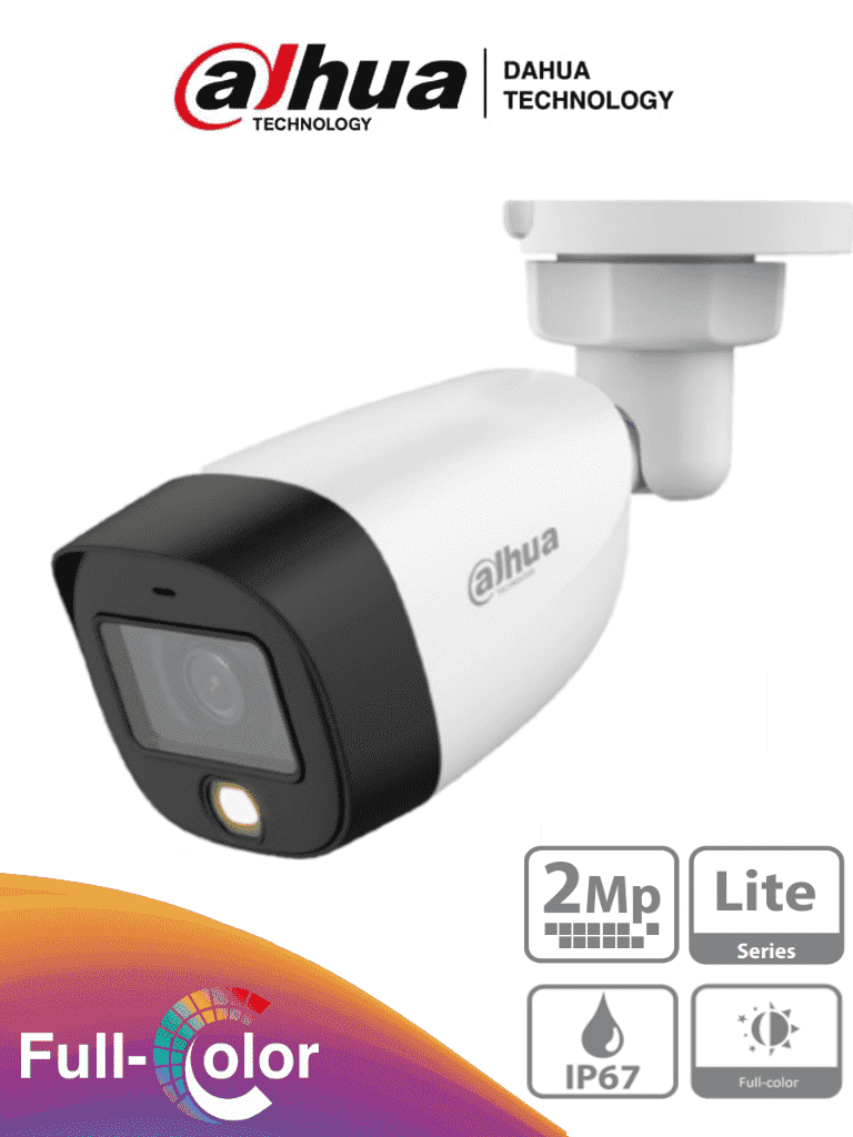 BULLET DAHUA 1080P 2MP 2.8MM PLASTICA FULL COLOR 4EN1