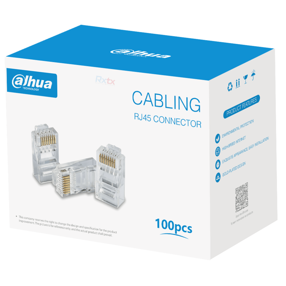 CONECTOR DAHUA RJ45 CAT5 100U