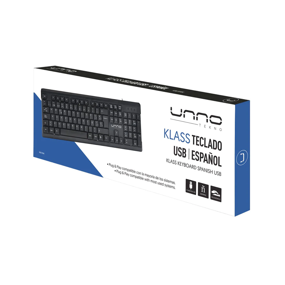 TECLADO UNNO TEKNO KLASS ESP USB