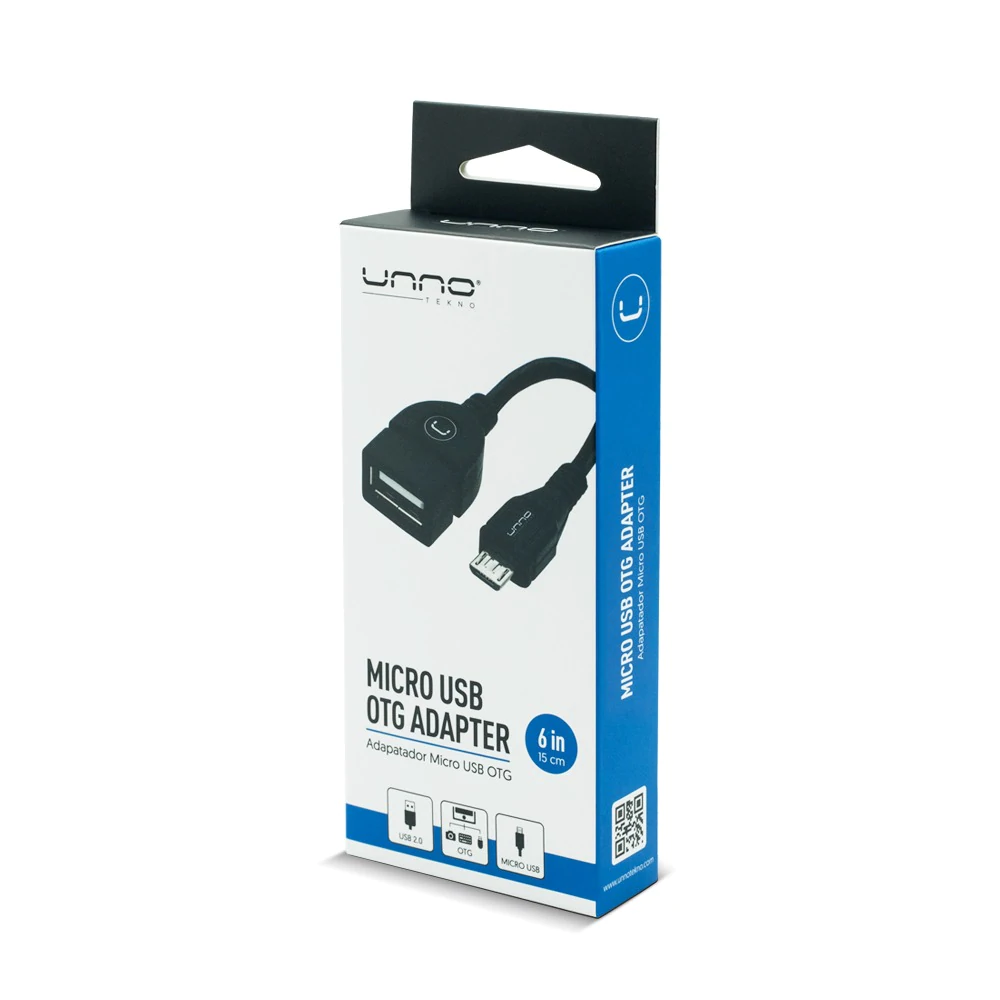 ADAPTADOR UNNO TEKNO MICRO USB OTG A USB