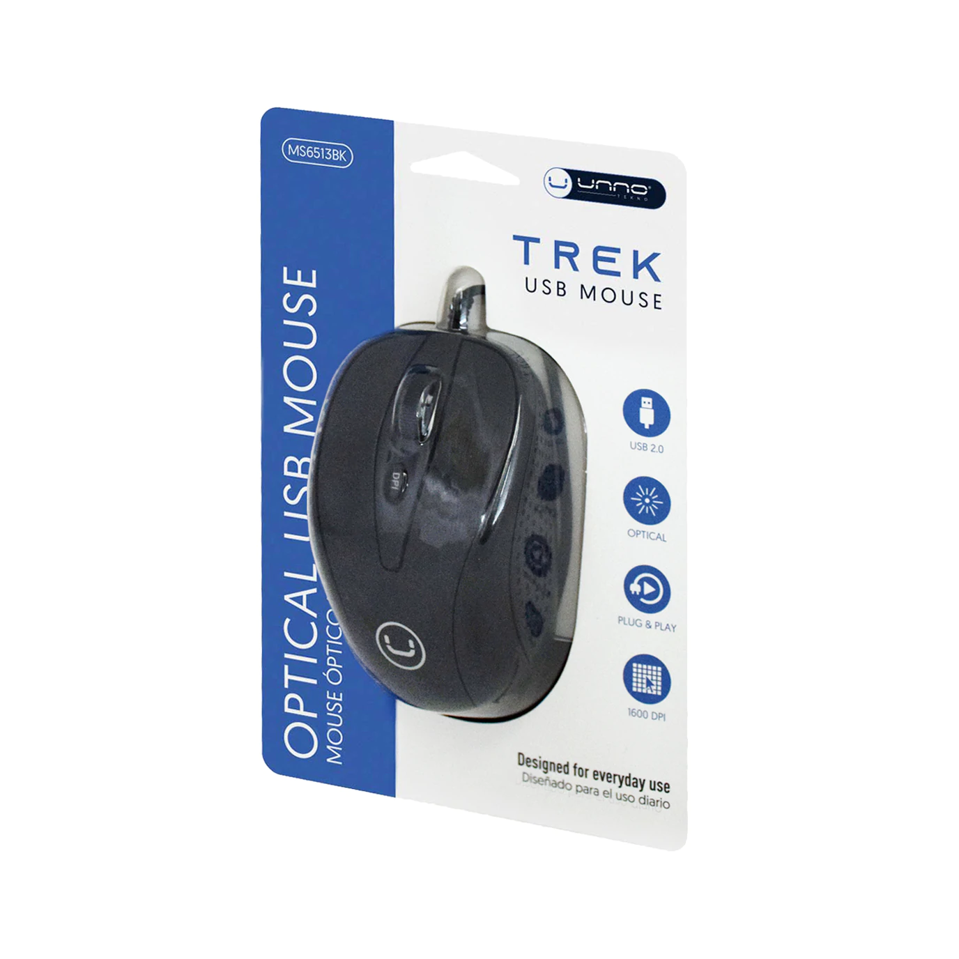MOUSE UNNO TEKNO TREK USB