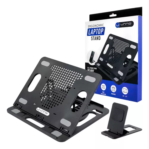 BASE ERGONOMICA UNNO TEKNO PARA LAPTOP HASTA 17" + STAND TLF