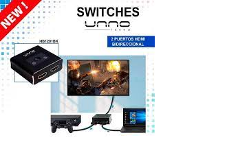 SWITCH HDMI 2 PUERTOS 4K/2K/3D