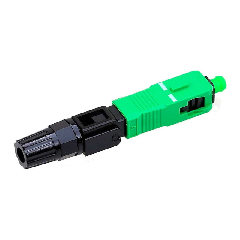 CONECTOR RAPIDO DE FIBRA SC APC VERDE PAQ. 10U