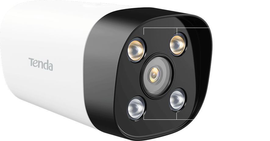 CAMARA BULLET IP TENDA FULLCOLOR 1440P 4MP 4MM IP67 POE MIC