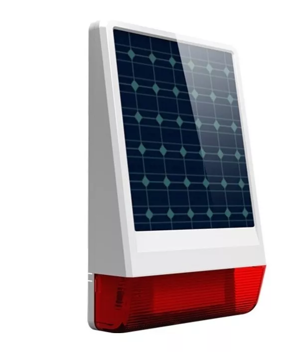 SIRENA CON LUZ ESTROBOSCOPICA SOLAR