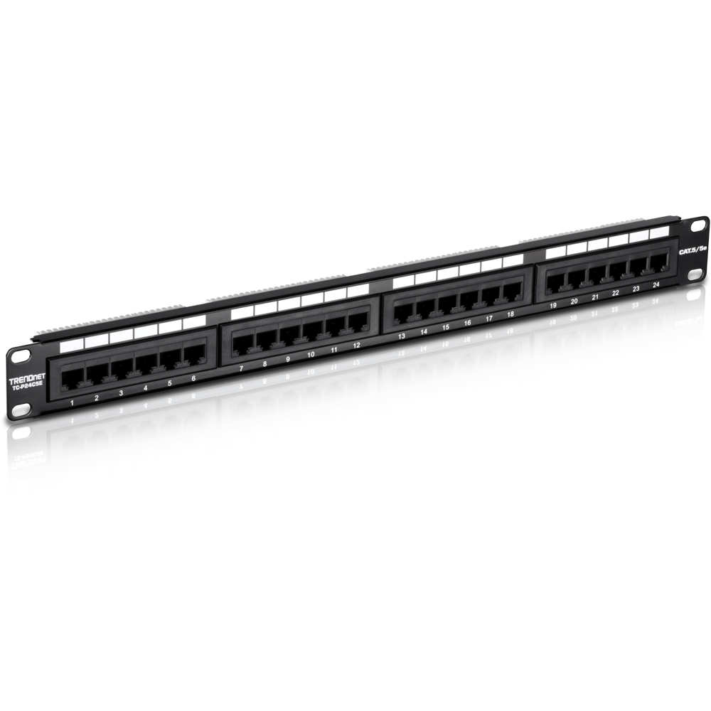 PATCH PANEL UNIVERSAL 24 PUERTOS CAT5 TD-P7024-C5E