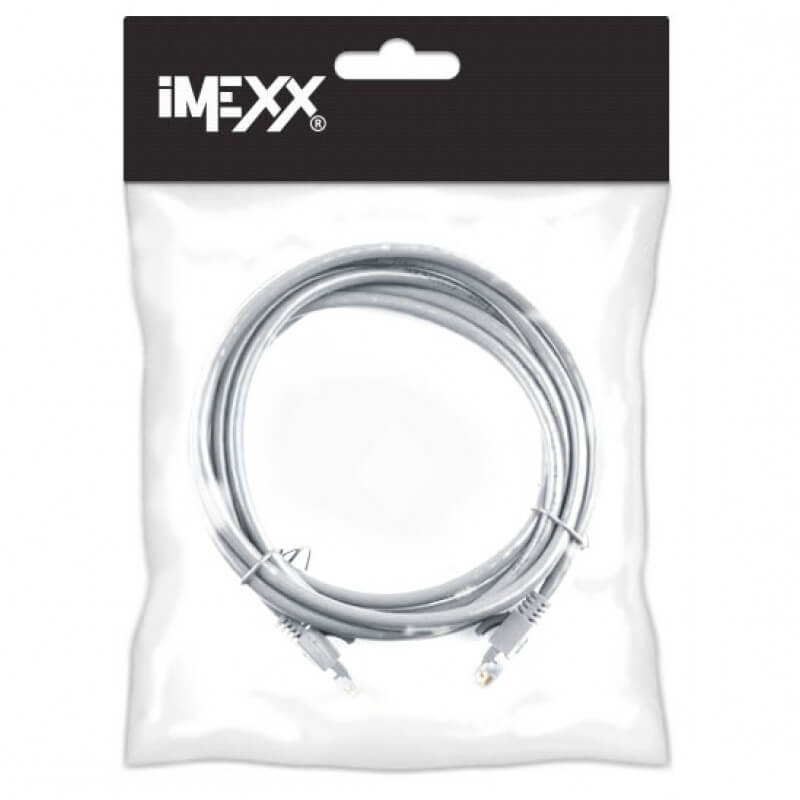 PATCH CORD IMEXX CAT5E GRIS 6FT/1.8M