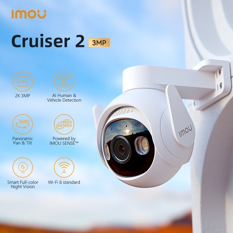 CAMARA IMOU CRUISER 2 3MP PT ROBOTICA WIFI6 EXTERIOR MIC