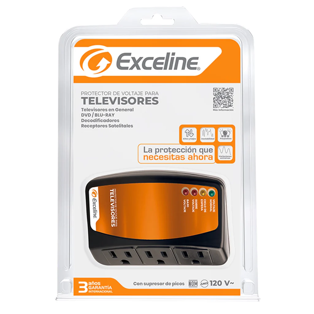 PROTECTOR VOLTAJE ELECTRONICO TELEVISORES 120VAC SUPRESOR PI