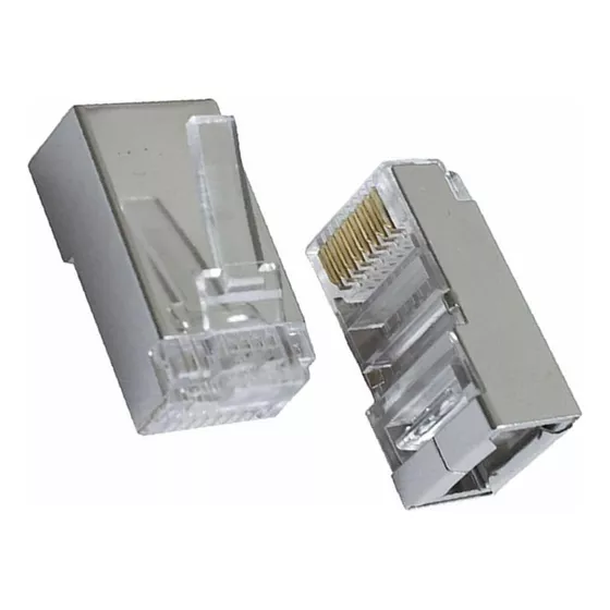 CONECTOR RJ45 +CAT5E BLINDADO 100U