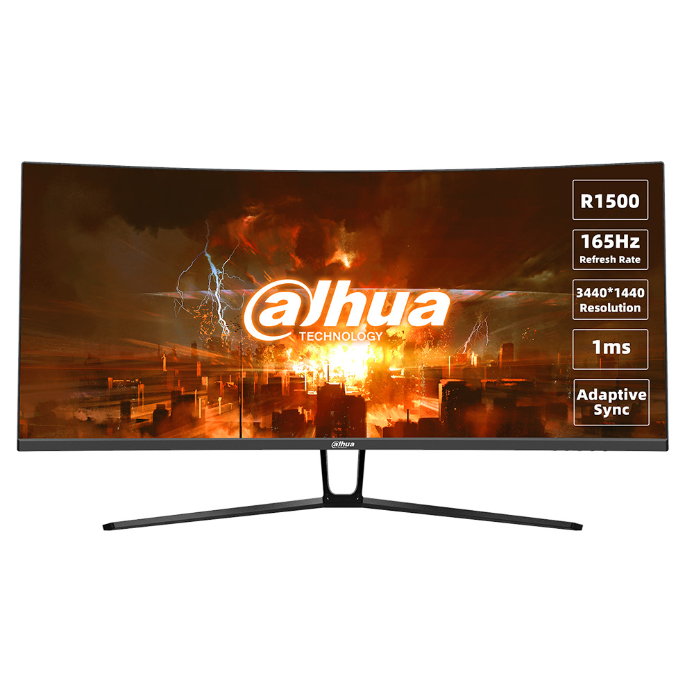 MONITOR DAHUA 34" 4K GAMING CURVO 165HZ 1MS HDMI DISPLAYPORT