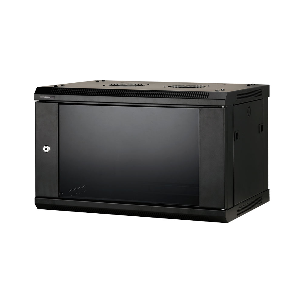 RACK GABINETE CERRADO DE PARED 6U PUERTA VIDRIO DAHUA