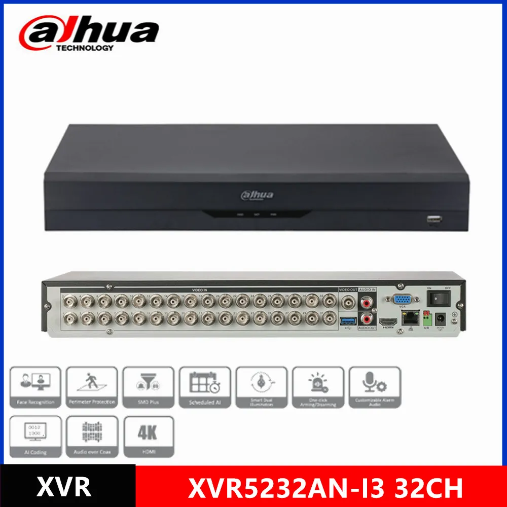 DVR DAHUA 32CH 5MP WIZSENSE 4K RECON. FACIAL