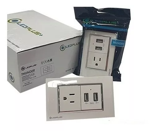 TOMA CON 2 USB ESTELAR