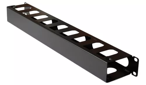 ORGANIZADOR DE CABLE HORIZONTAL 1U METALNET NEGRO