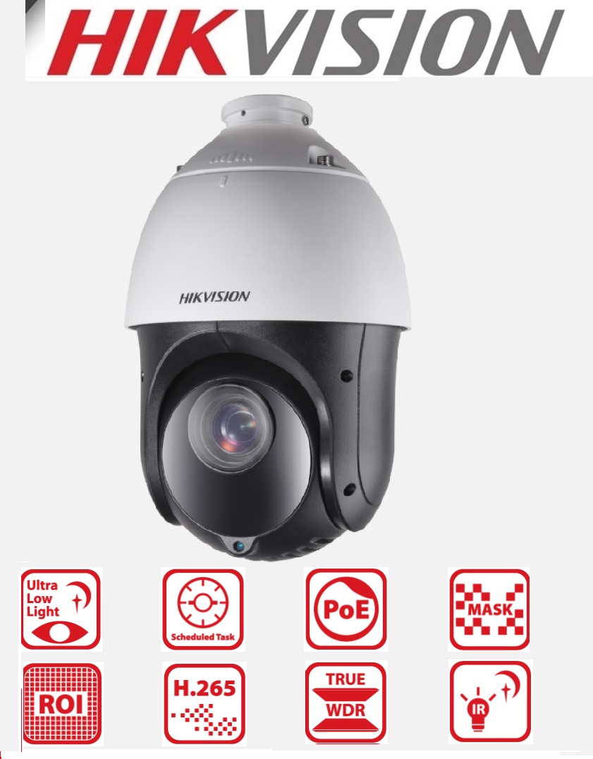 PTZ HIKVISION IP 2MP 25X DARKFIGHTER ACUSENSE IR100M POE