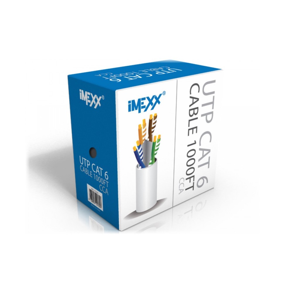 CABLE UTP IMEXX CAT6 305MTS INDOOR 23AWG CCA