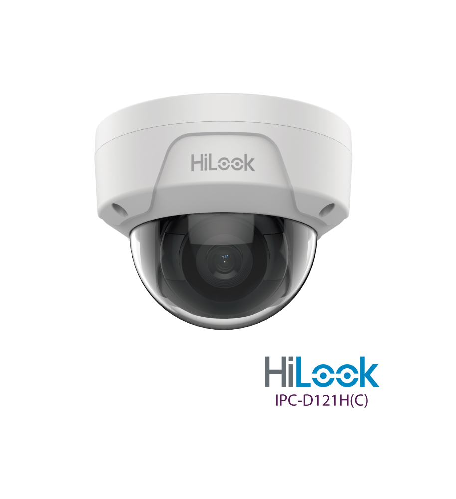 CAMARA DOMO IP HILOOK 1080P 2.8MM IK10 POE METAL-PLASTICA