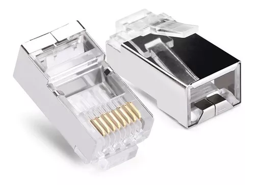 CONECTOR RJ45 +CAT6 BLINDADO 100U